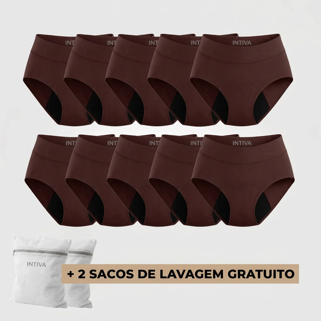 Cueca Absorvente Conforto Extra - Conjunto 10
