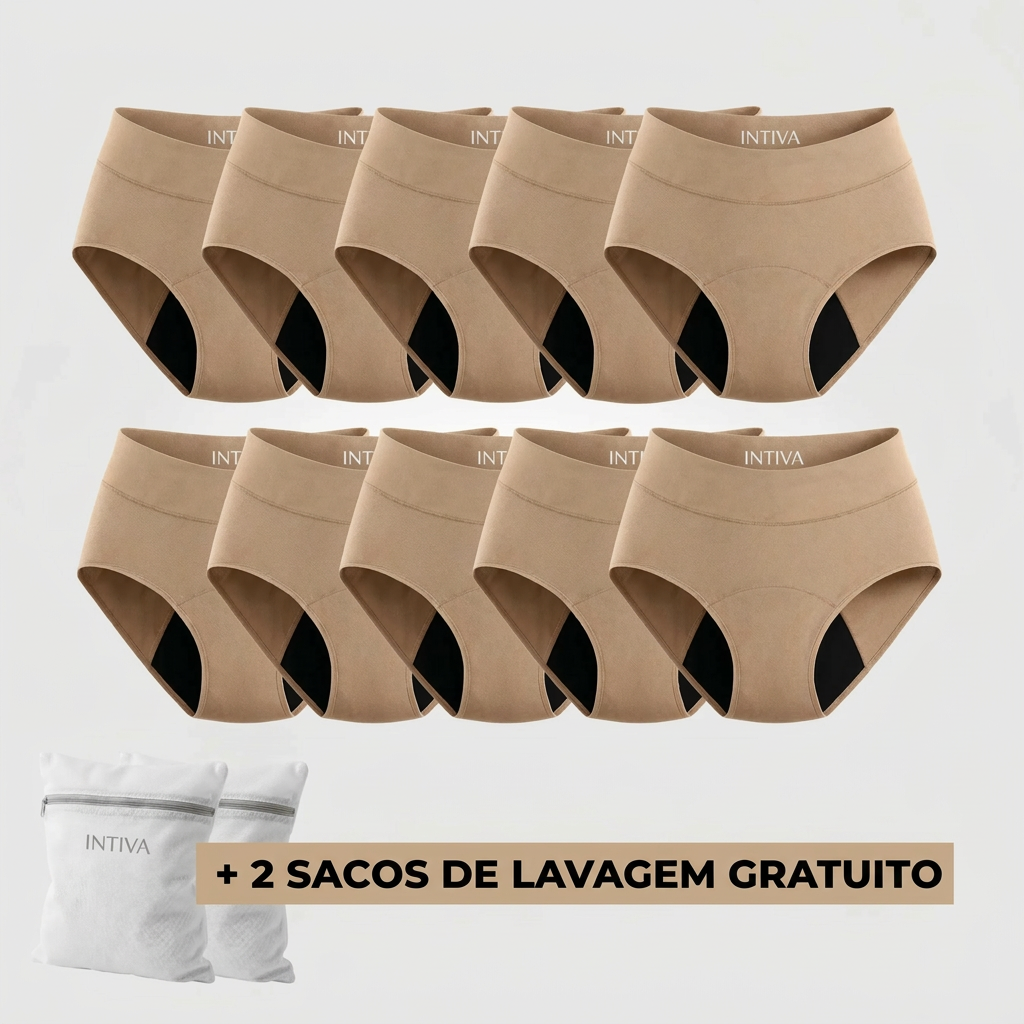 Cueca Absorvente Conforto Extra - Conjunto 10