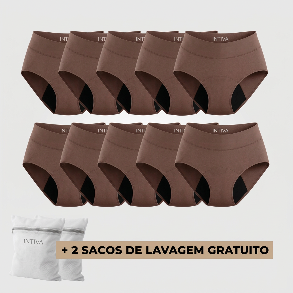 Cueca Absorvente Conforto Extra - Conjunto 10