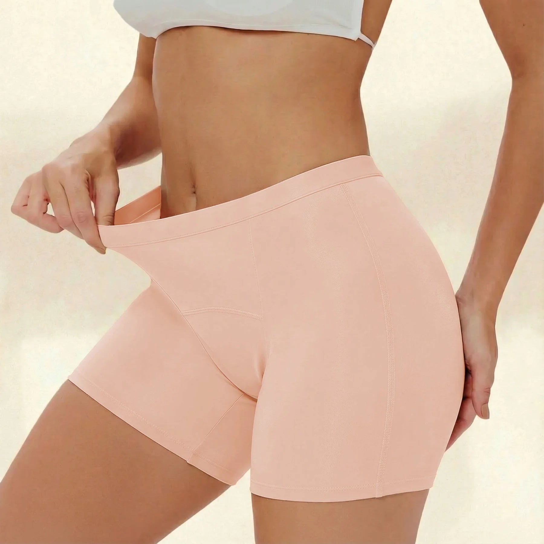 Cueca Absorvente Corte Boxer - Conjunto de 5