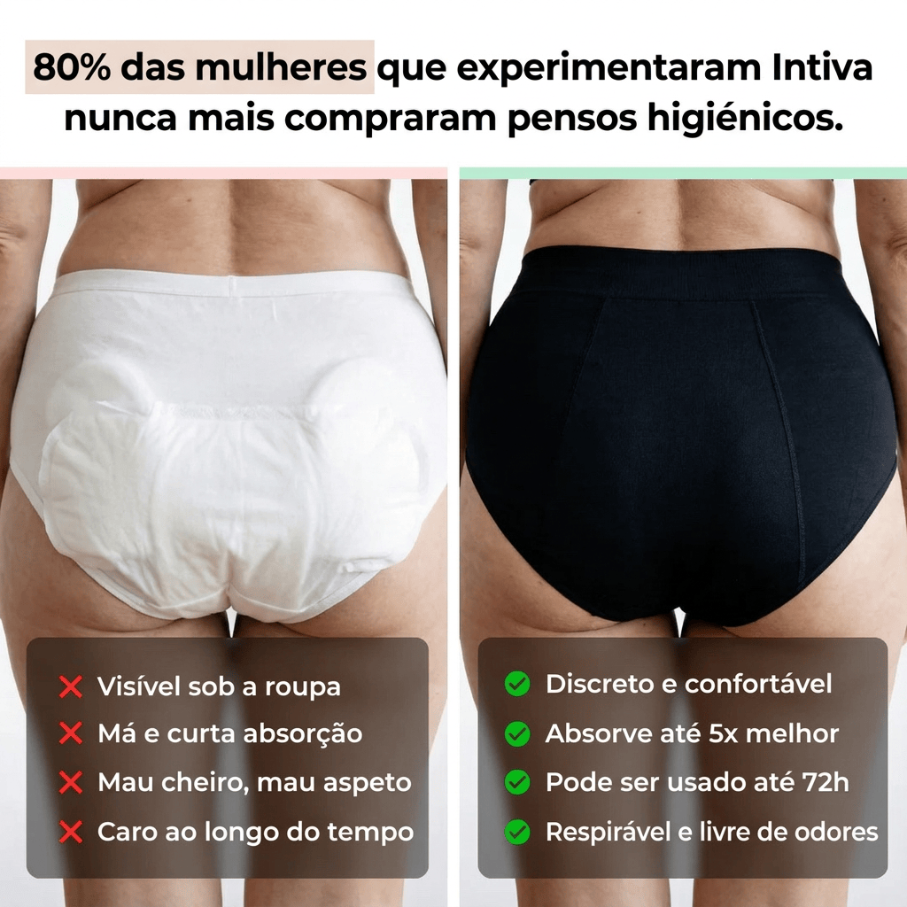 Cueca Absorvente Conforto Extra - Conjunto